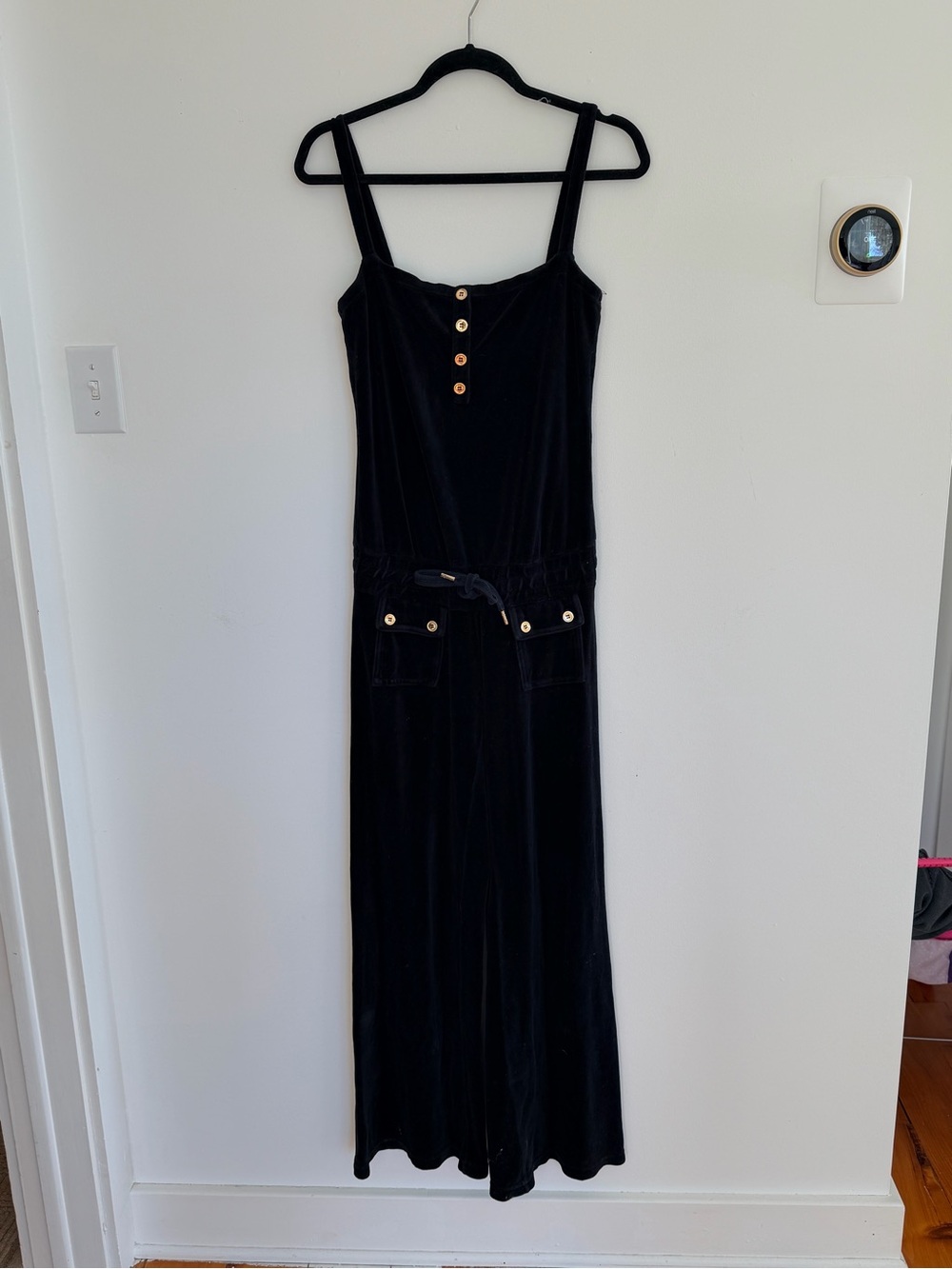 Y2K Juicy Couture Black Velour Jumpsuit - Picture 6 of 6